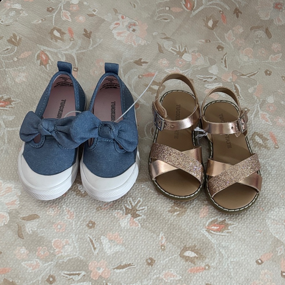 Tucker + Tate Bundle of Two- 1 Shoe 1 Sandal Size 5 Kids/Toddler